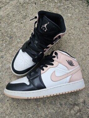 Jordan 1s Mid Crimson Tint size 7Y,  pre-owned.